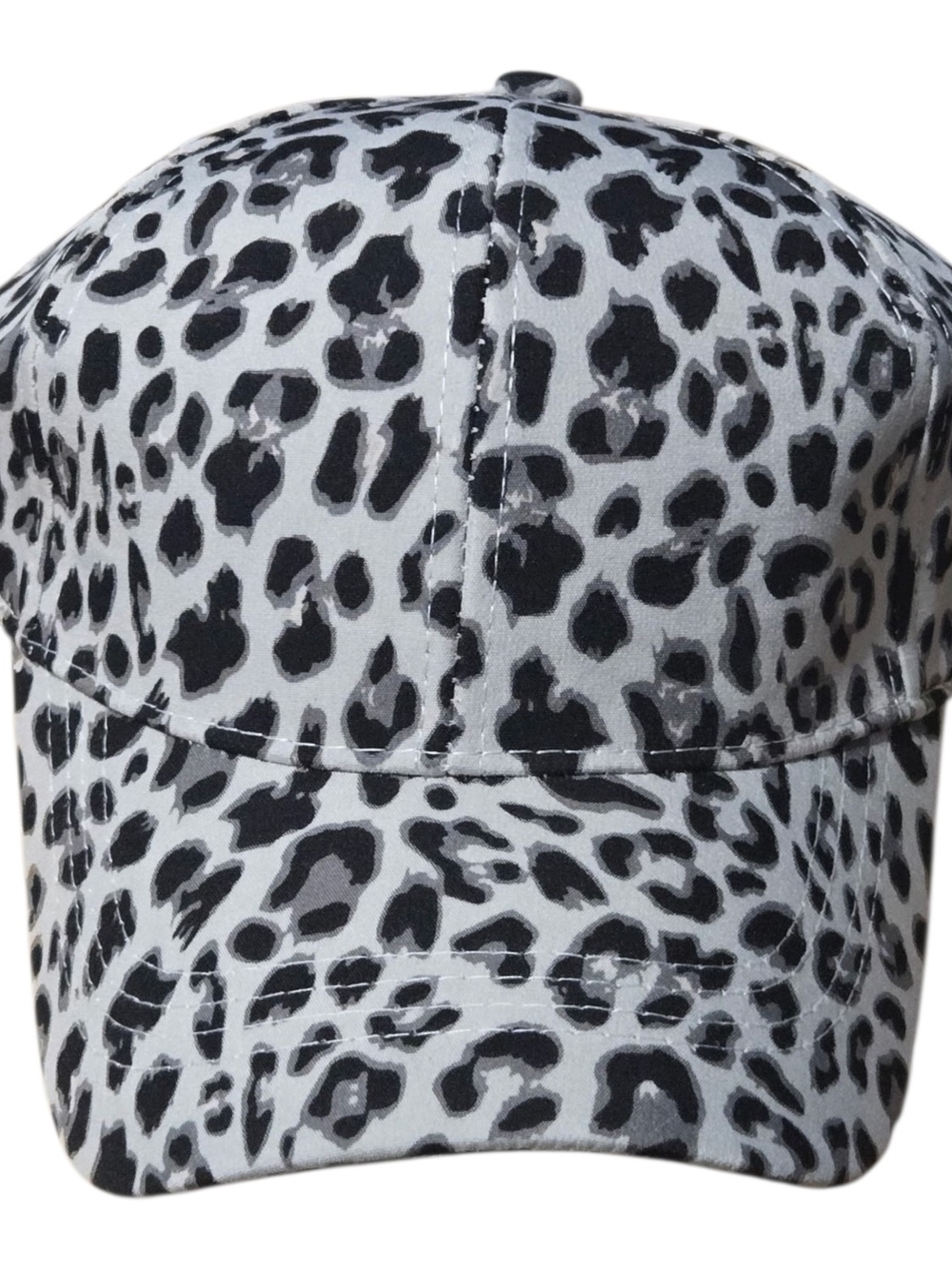 Zenana Grey Leopard Print Cap